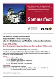 Plakat für TU Darmstadt